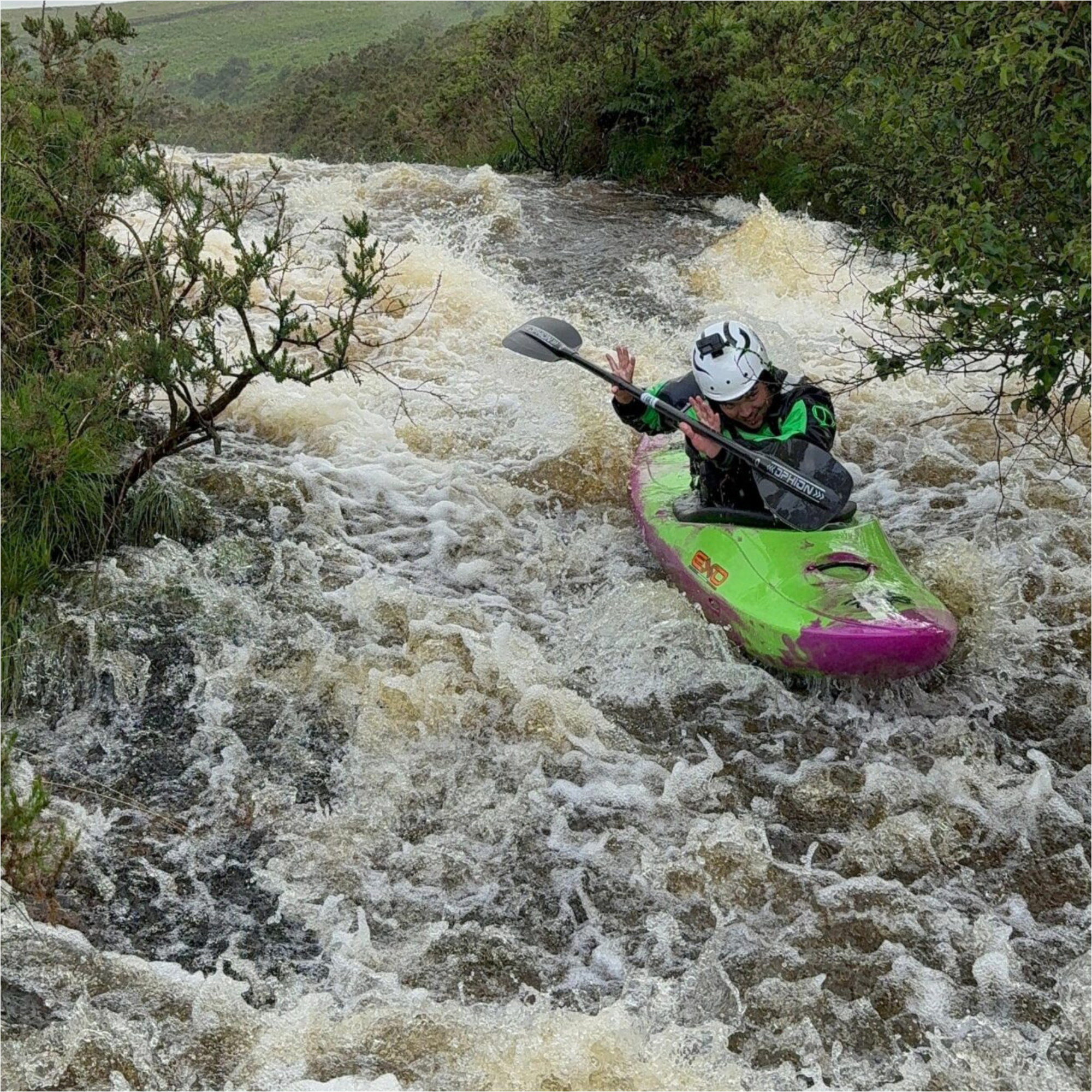 2026 Nookie Rush II Giacca Da Kayak Per Acque Bianche JA23 - Verde / Black